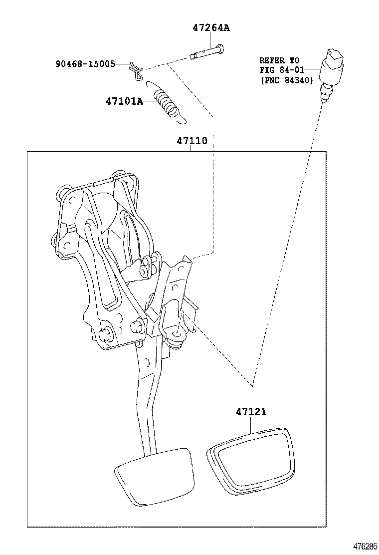  IS F |  BRAKE PEDAL BRACKET