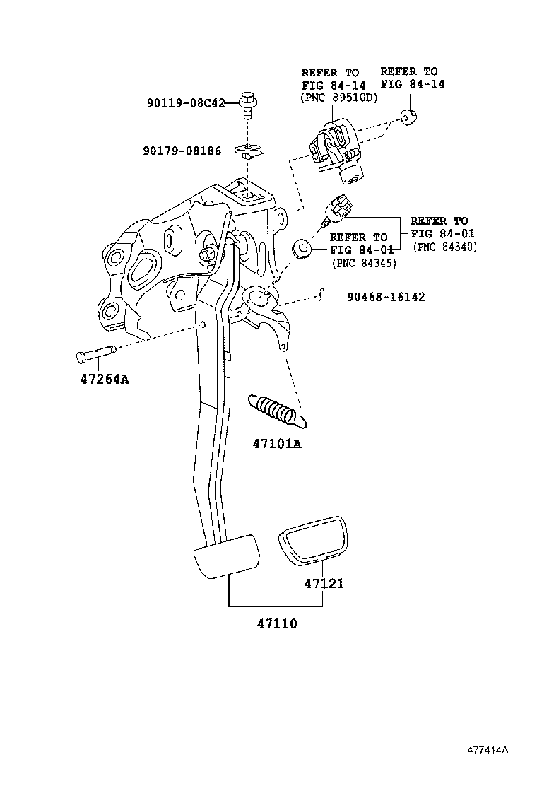  CT200H |  BRAKE PEDAL BRACKET