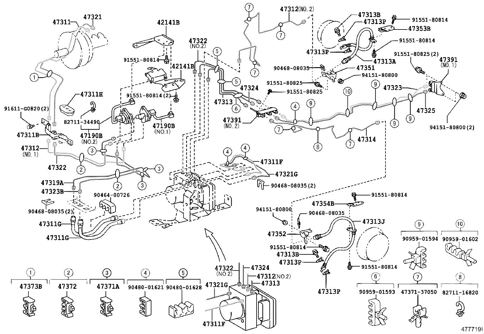  DYNA TOYOACE HV |  BRAKE TUBE CLAMP