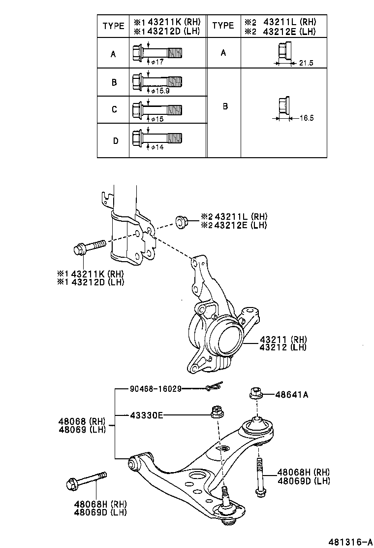  IPSUM |  FRONT AXLE ARM STEERING KNUCKLE