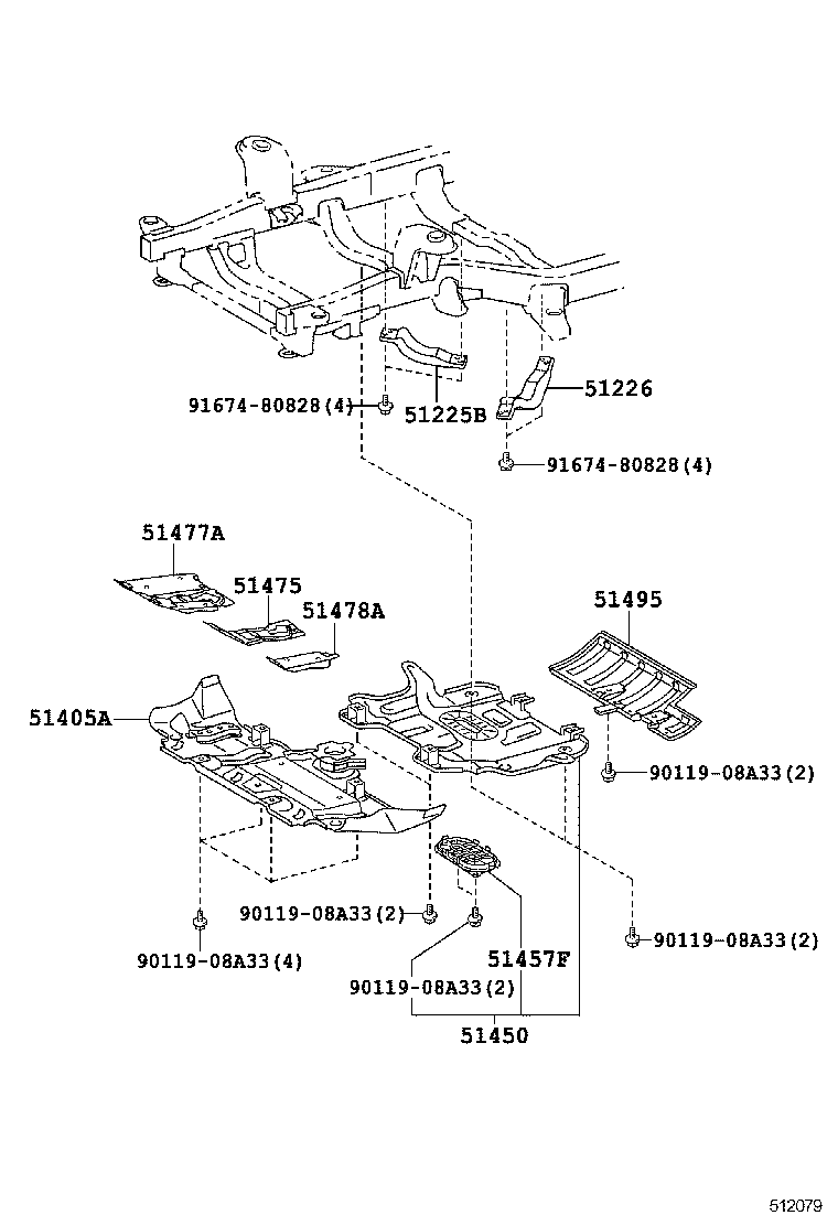  FJ CRUISER |  SUSPENSION CROSSMEMBER UNDER COVER