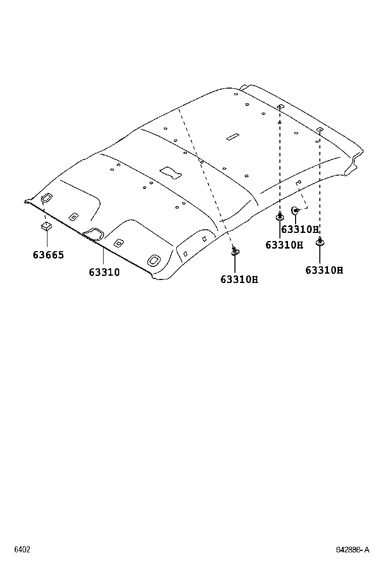  PIXIS EPOCH |  ROOF HEADLINING SILENCER PAD