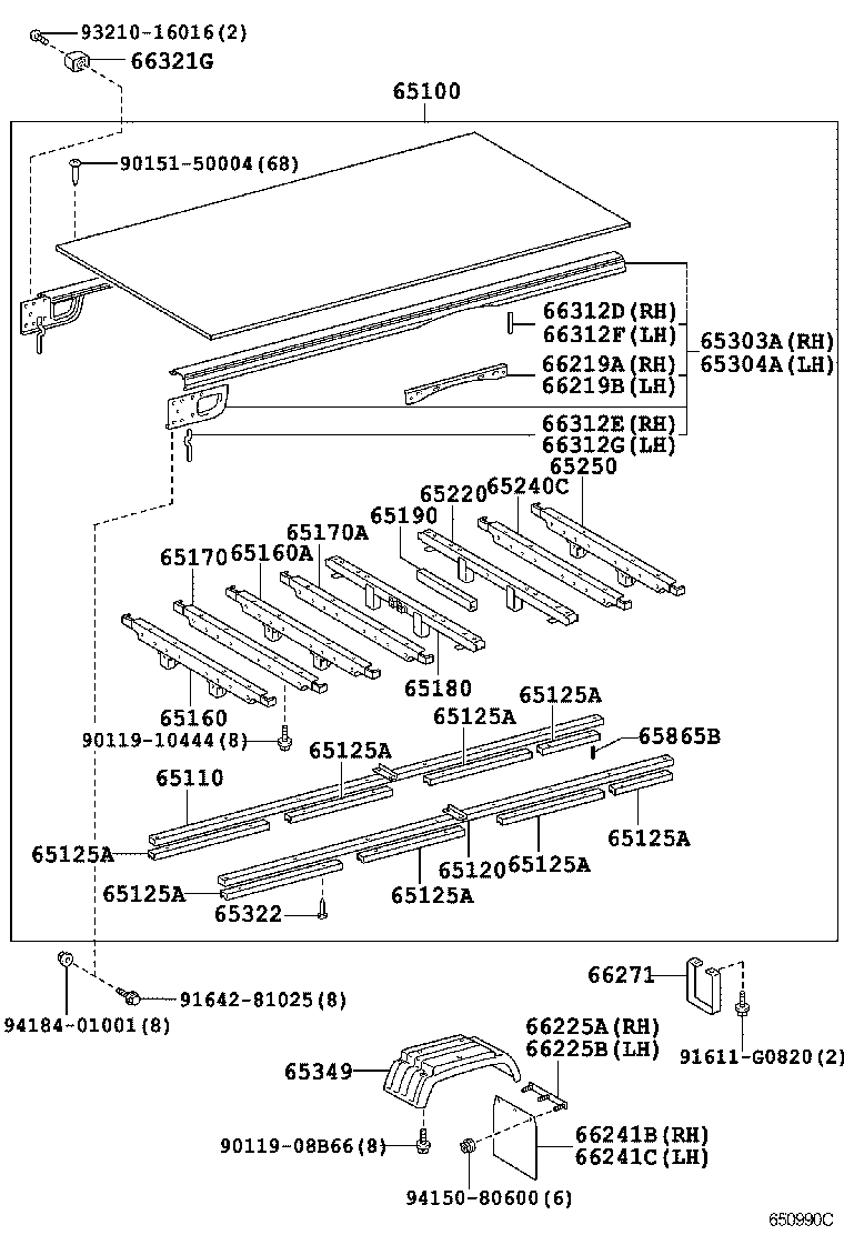  DYNA TOYOACE |  REAR BODY FLOOR FENDER