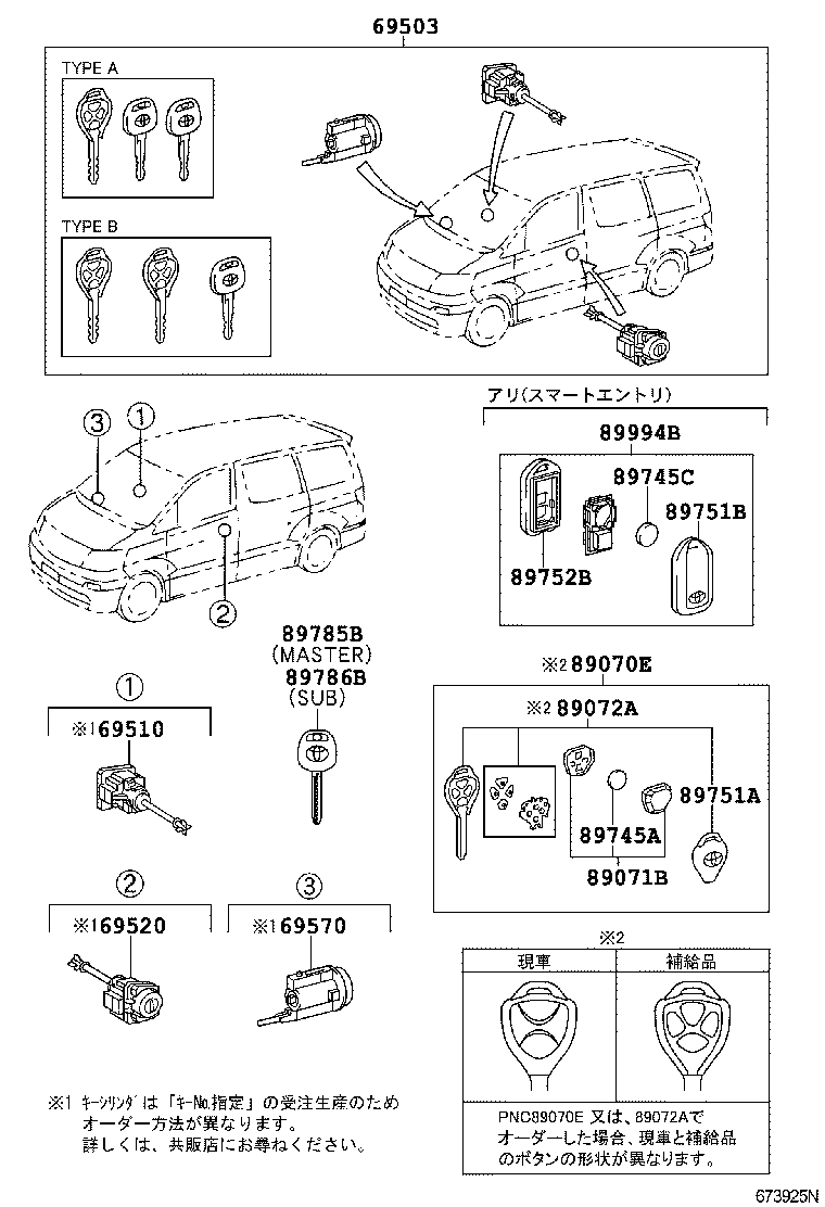  ALPHARD G V |  LOCK CYLINDER SET