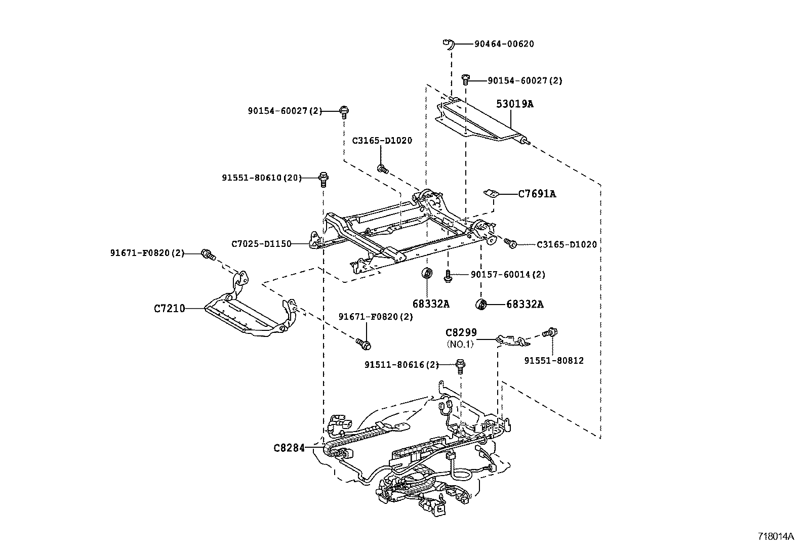  PORTE SPADE |  FRONT SEAT SEAT TRACK