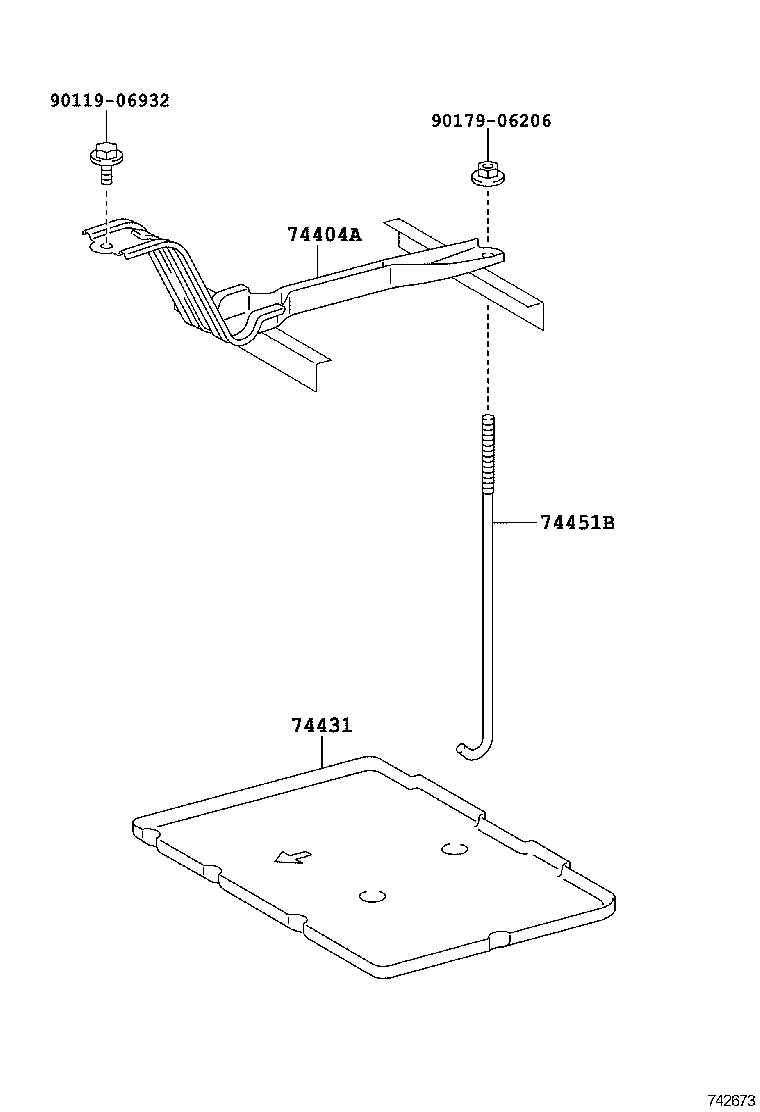  RX270 350 450H |  BATTERY CARRIER