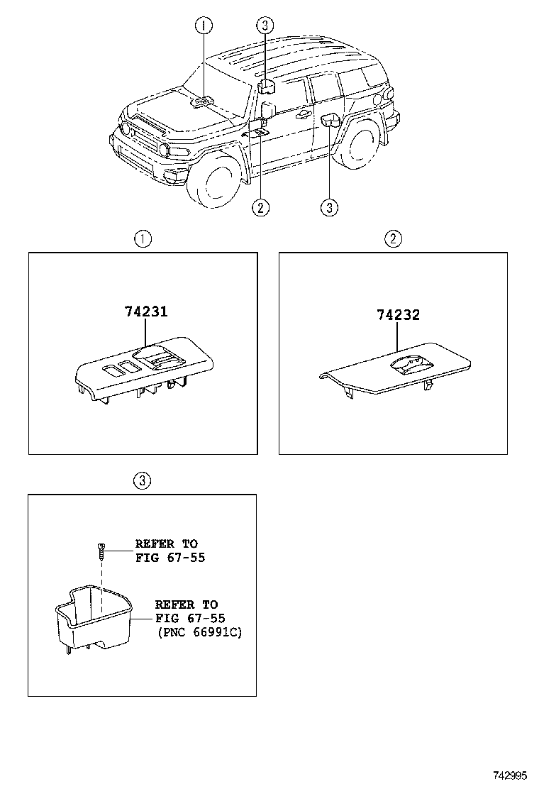  FJ CRUISER |  ARMREST VISOR