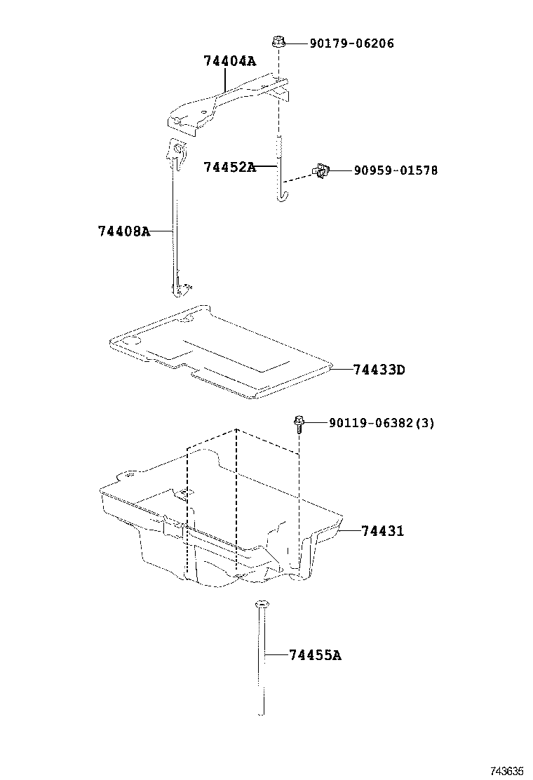  IS250 350 300H |  BATTERY CARRIER