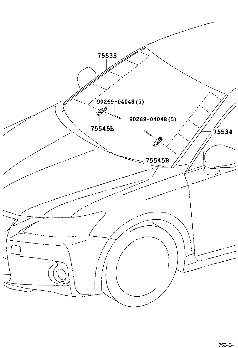  CT200H |  FRONT MOULDING