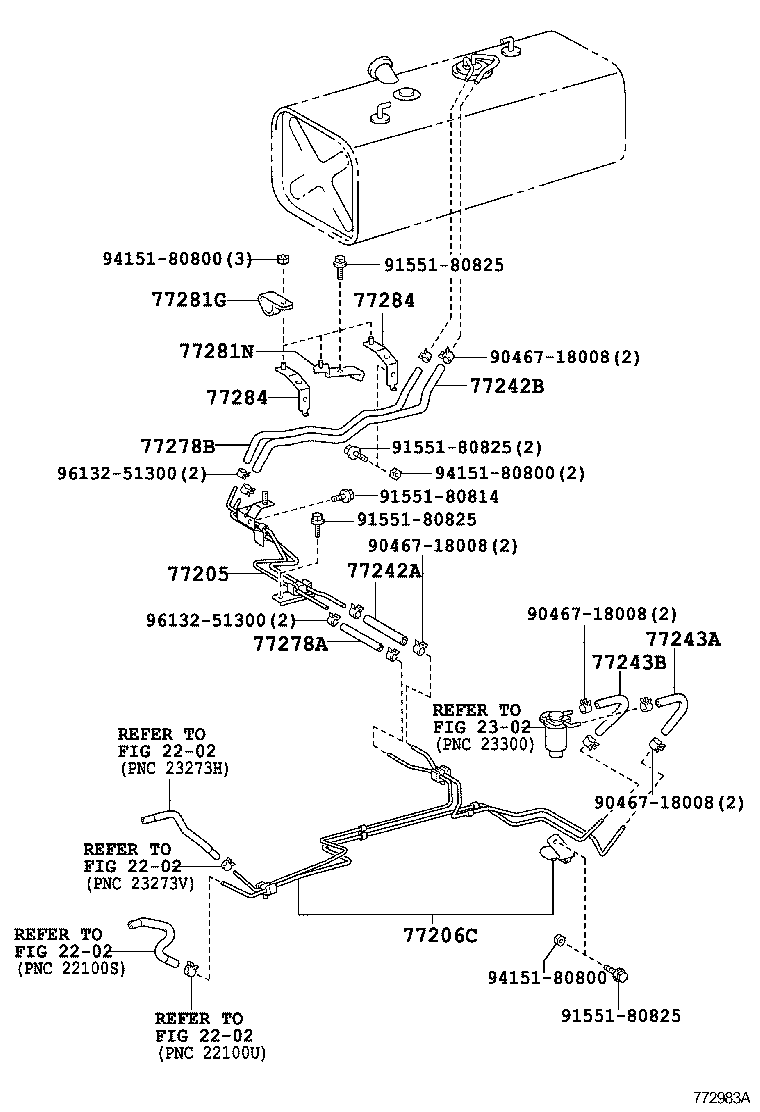  DYNA TOYOACE |  FUEL TANK TUBE