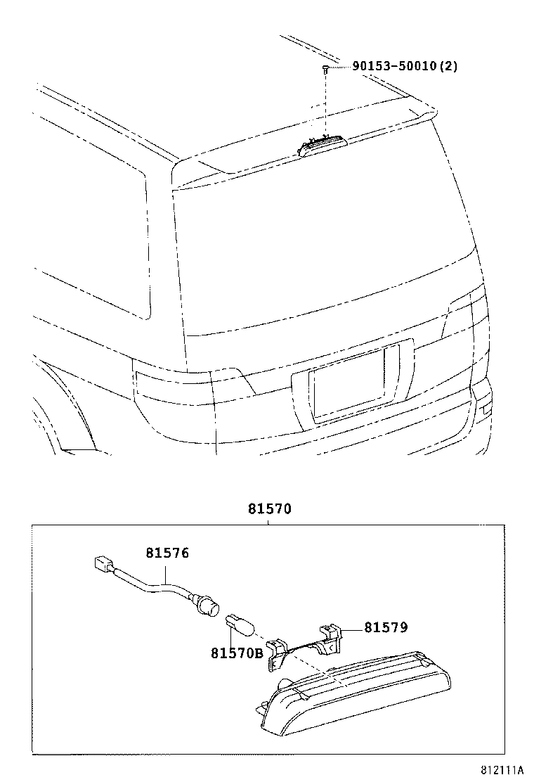  ALPHARD G V |  CENTER STOP LAMP