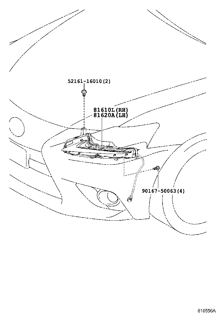  IS250 350 300H |  FRONT CLEARANCE LAMP