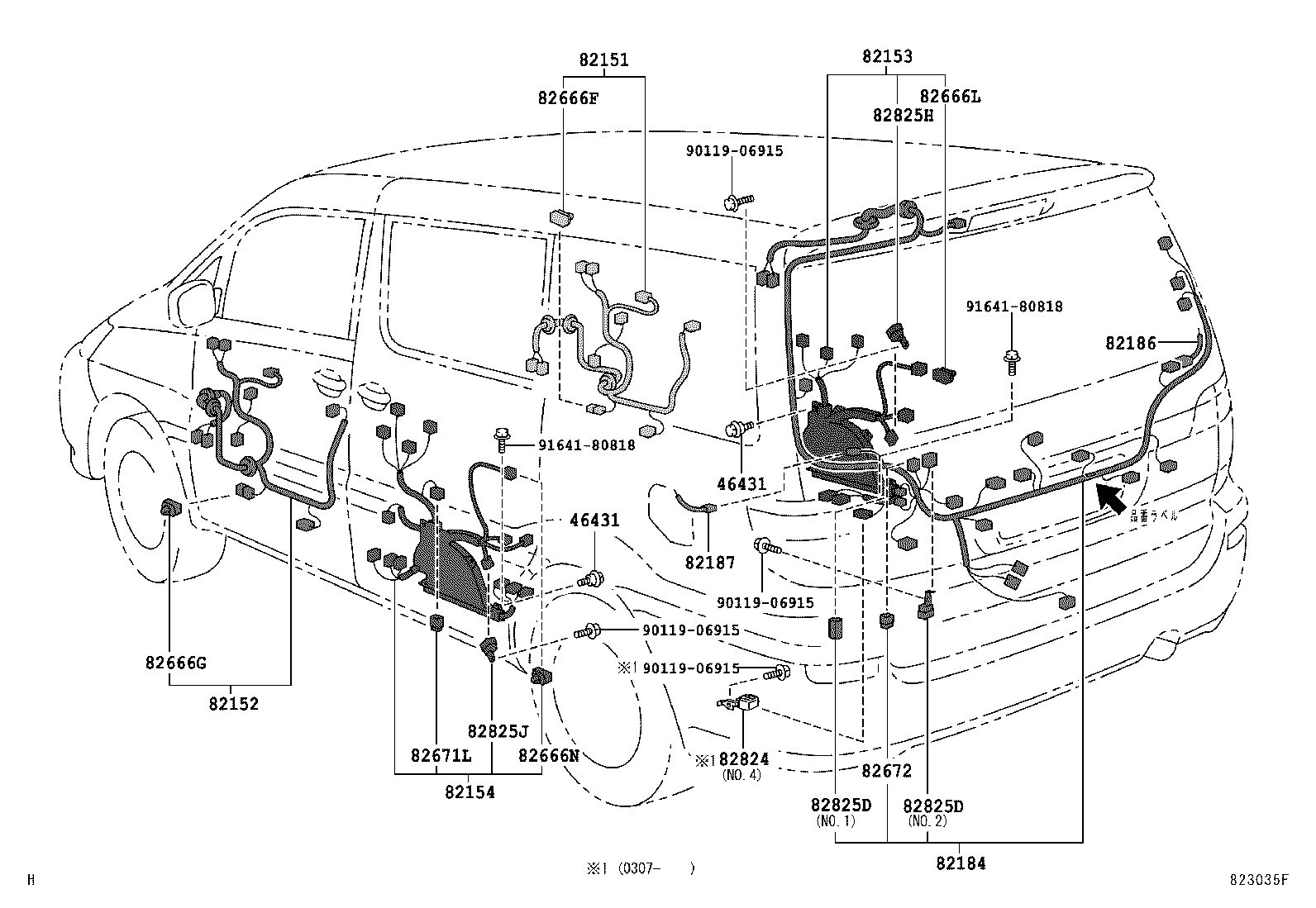  ALPHARD G V |  WIRING CLAMP