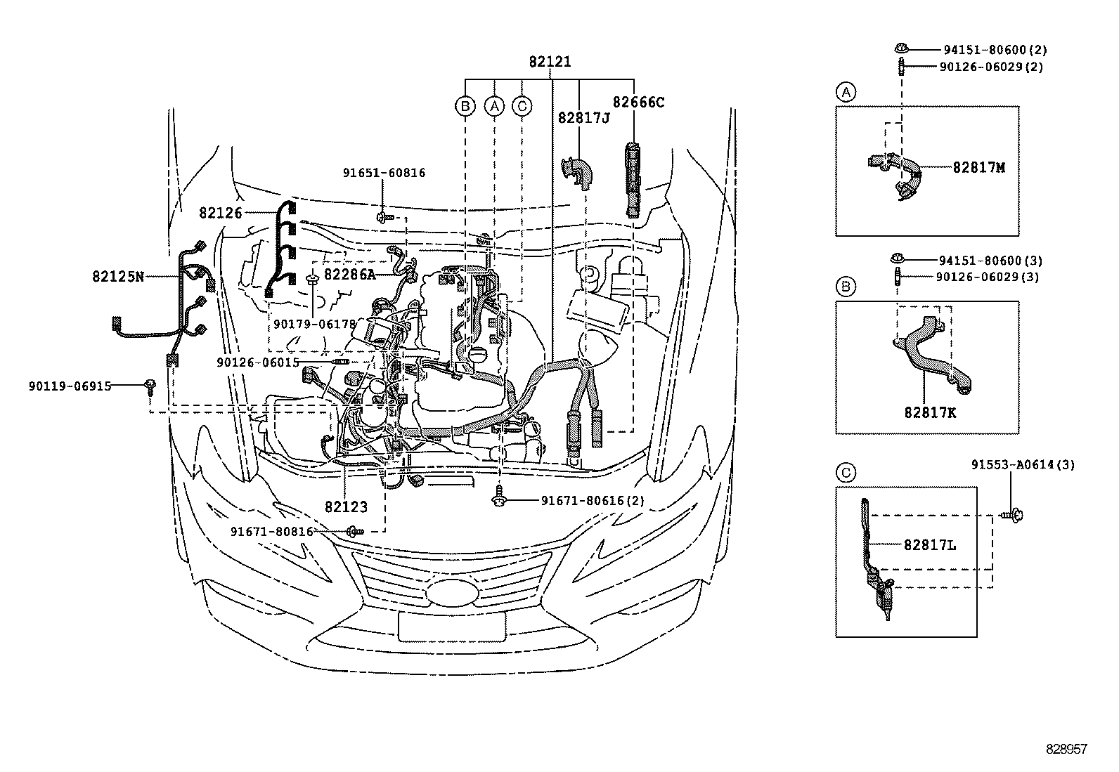  IS250 350 300H |  WIRING CLAMP