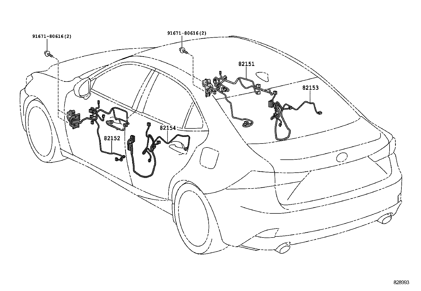  IS250 350 300H |  WIRING CLAMP