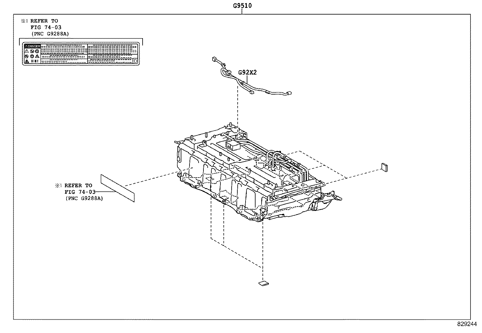  GS250 350 450H |  BATTERY BATTERY CABLE