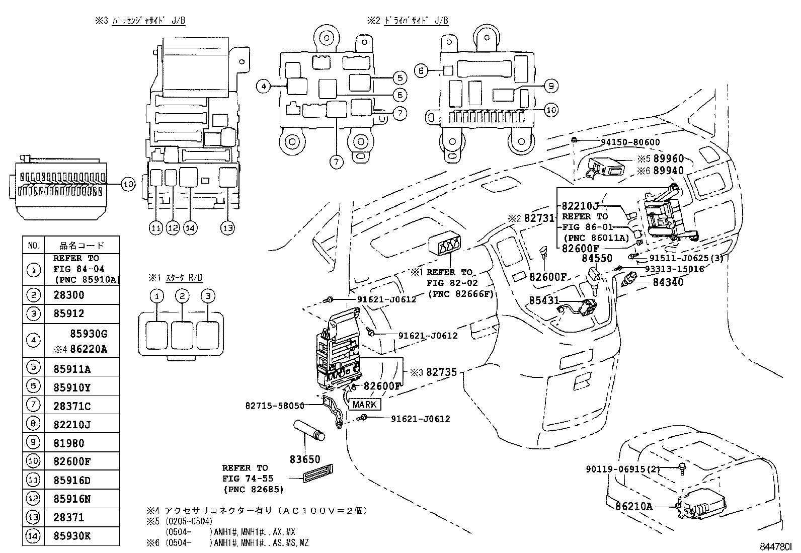  ALPHARD G V |  SWITCH RELAY COMPUTER