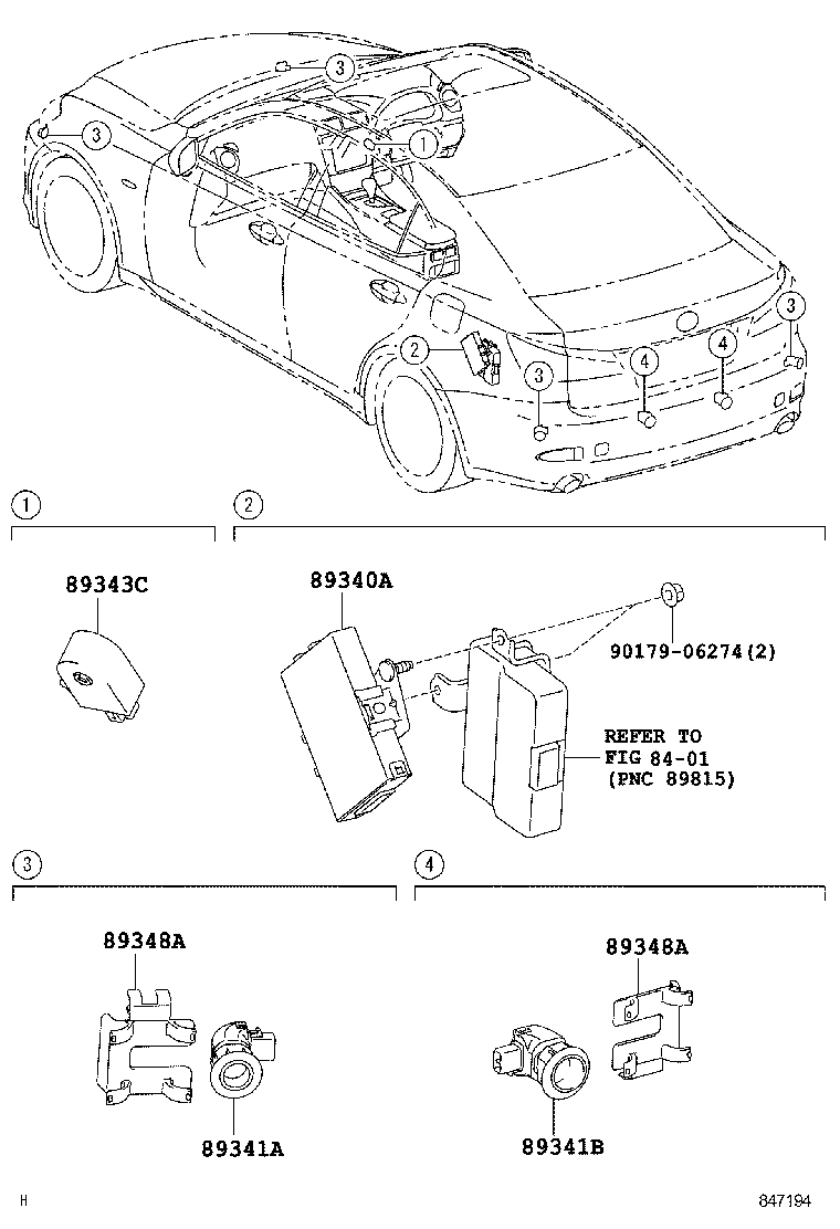  IS250 350 |  CLEARANCE BACK SONAR