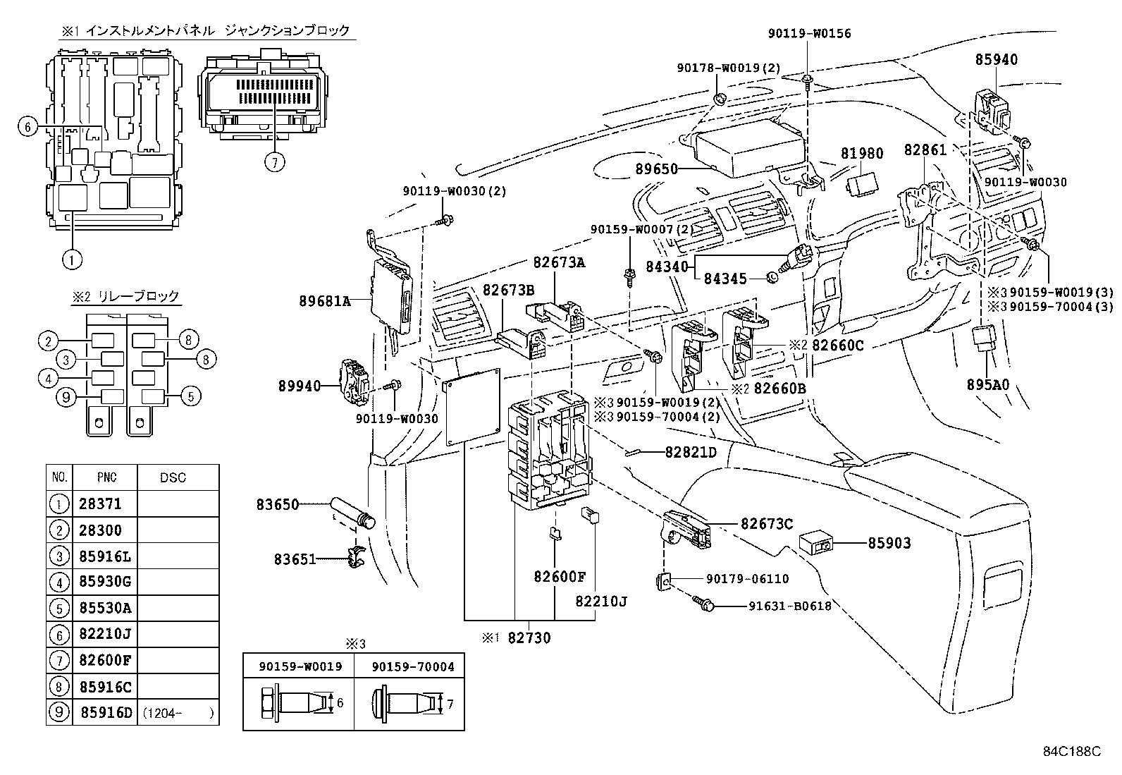  AVENSIS |  SWITCH RELAY COMPUTER