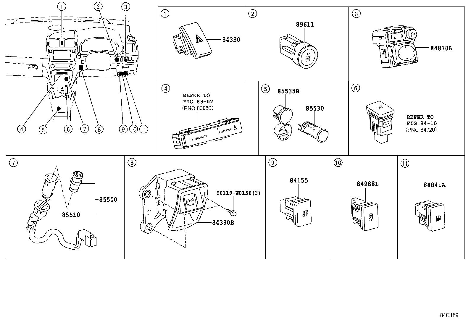  AVENSIS |  SWITCH RELAY COMPUTER