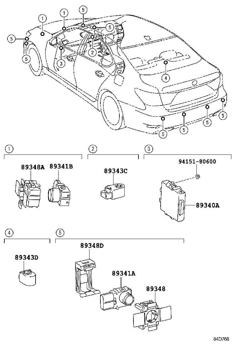  LS460 460L |  CLEARANCE BACK SONAR