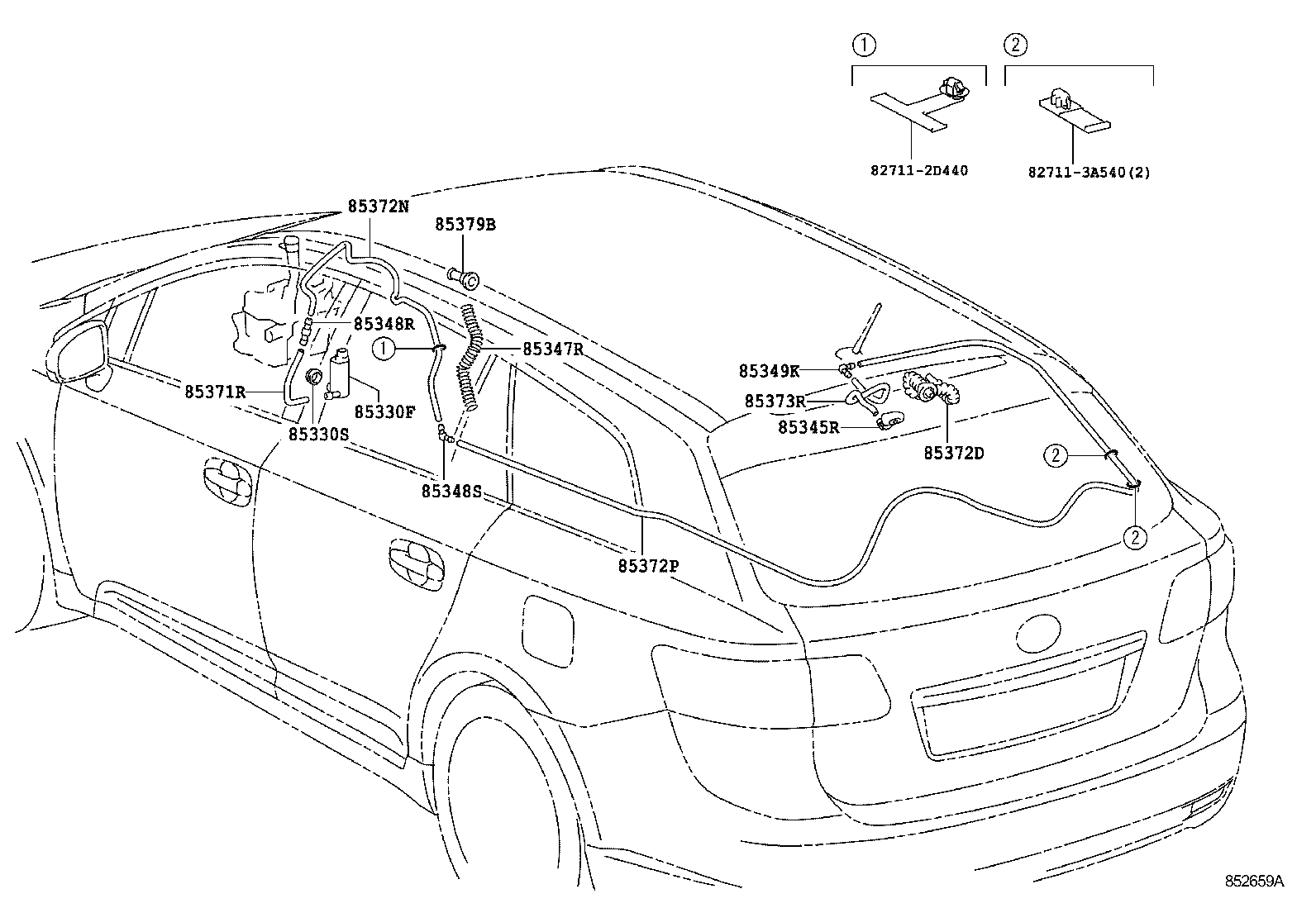  AVENSIS |  REAR WASHER