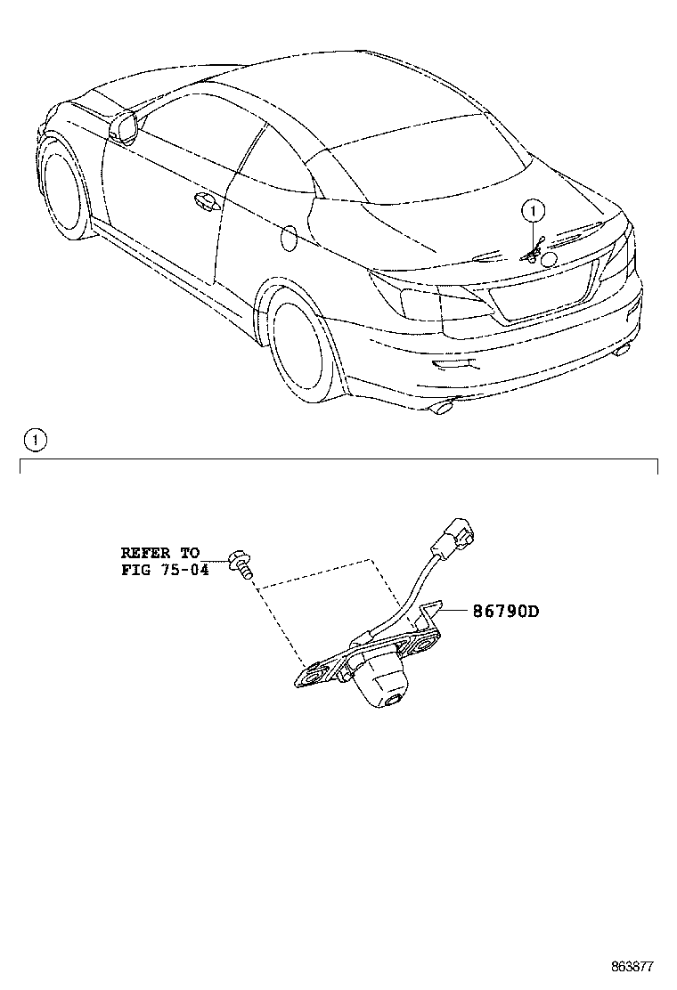  IS250C 350C |  REAR MONITOR DISPLAY CAMERA