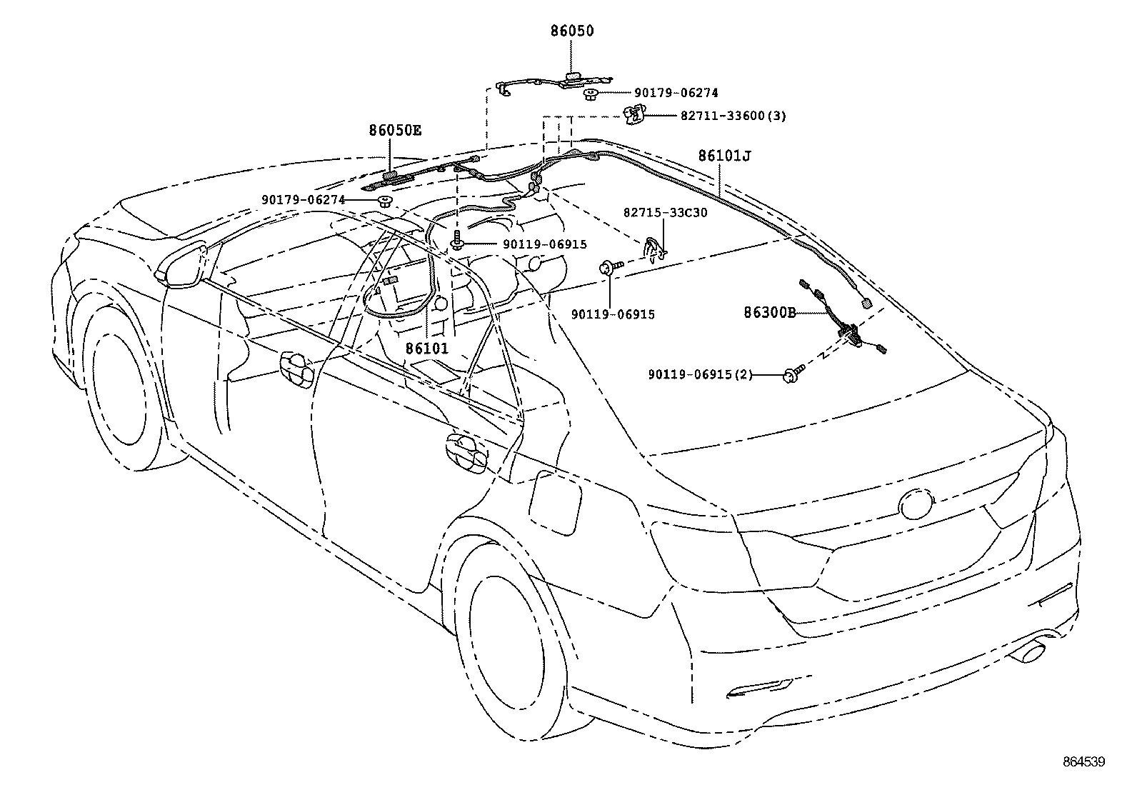  CAMRY HYBRID |  ANTENNA