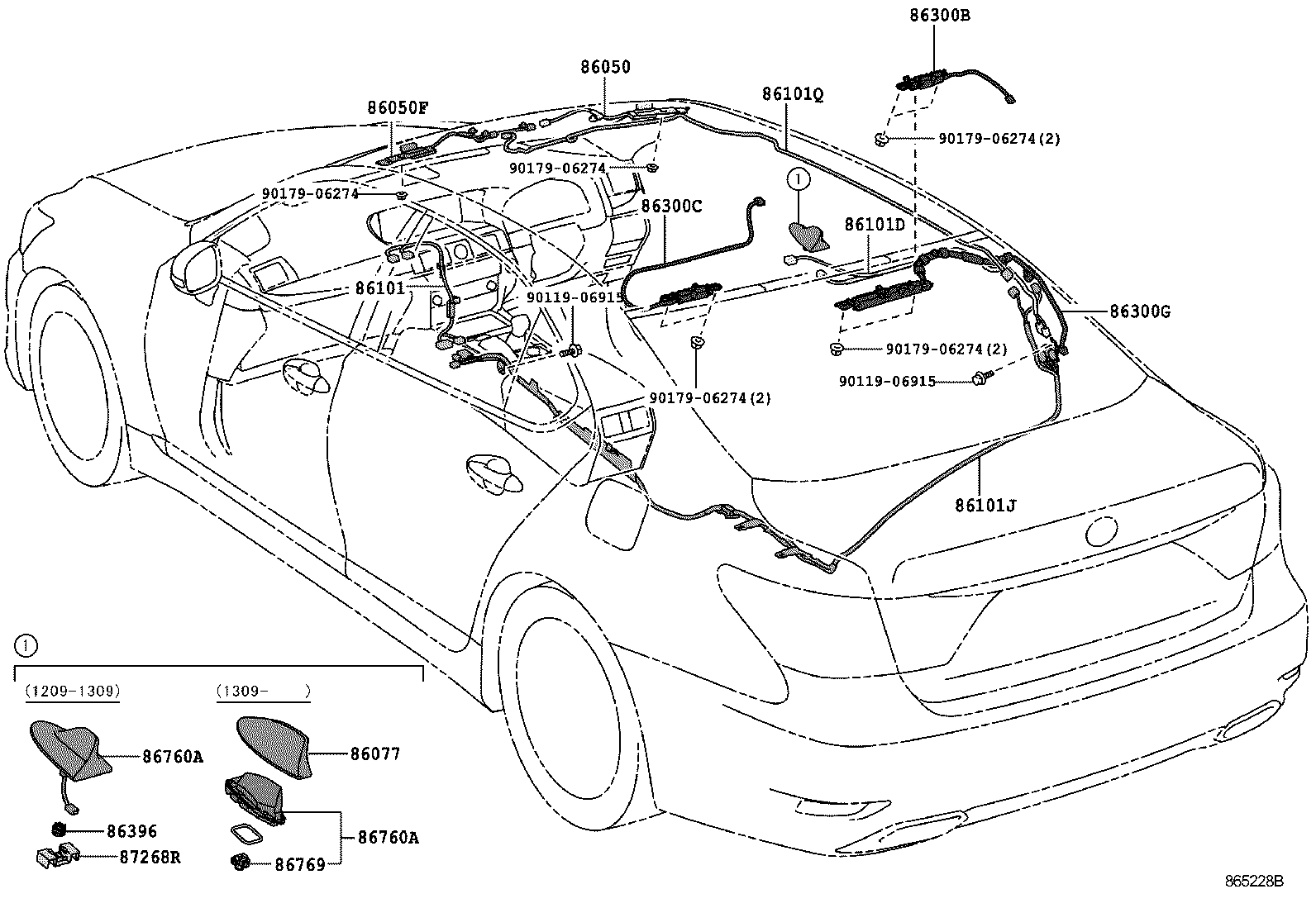  LS460 460L |  ANTENNA