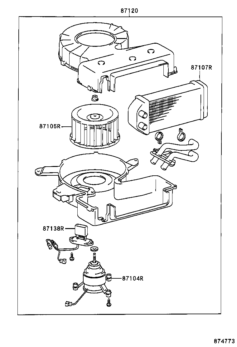  IPSUM |  HEATING AIR CONDITIONING HEATER UNIT BLOWER