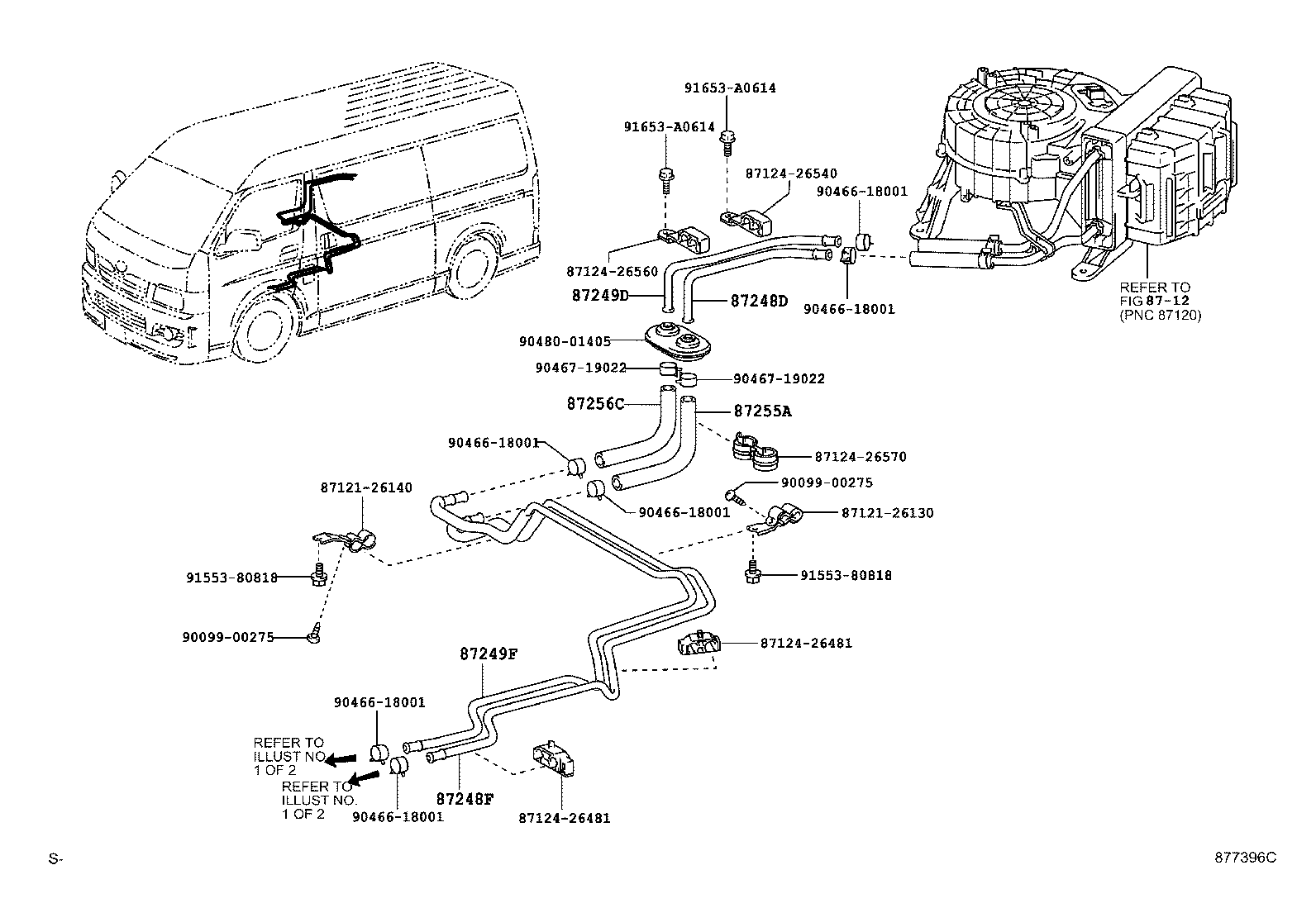  HIACE REGIUSACE |  HEATING AIR CONDITIONING WATER PIPING