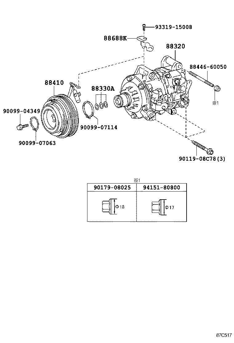  GS250 350 450H |  HEATING AIR CONDITIONING COMPRESSOR