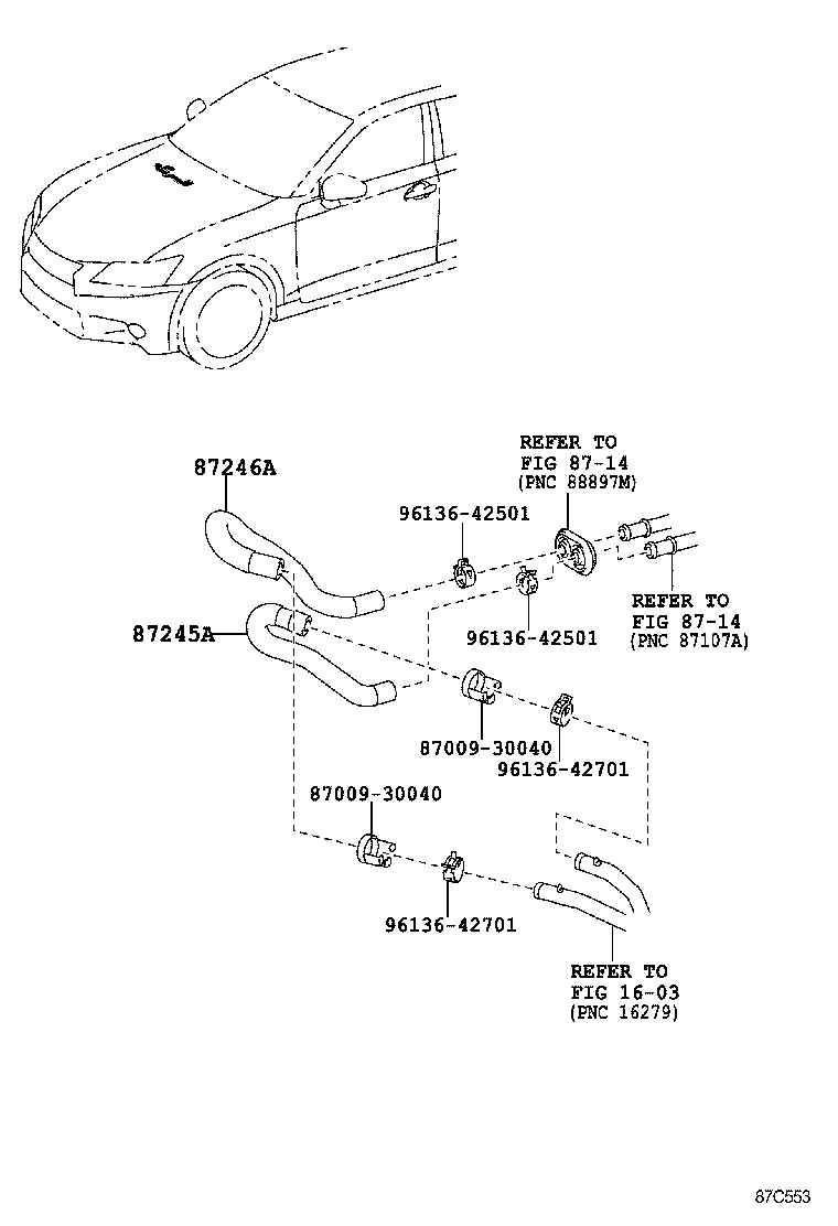  GS250 350 450H |  HEATING AIR CONDITIONING WATER PIPING