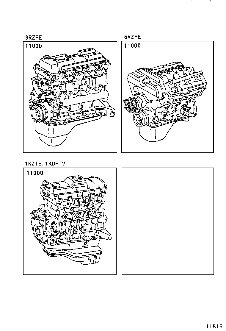  HILUX SURF |  PARTIAL ENGINE ASSEMBLY