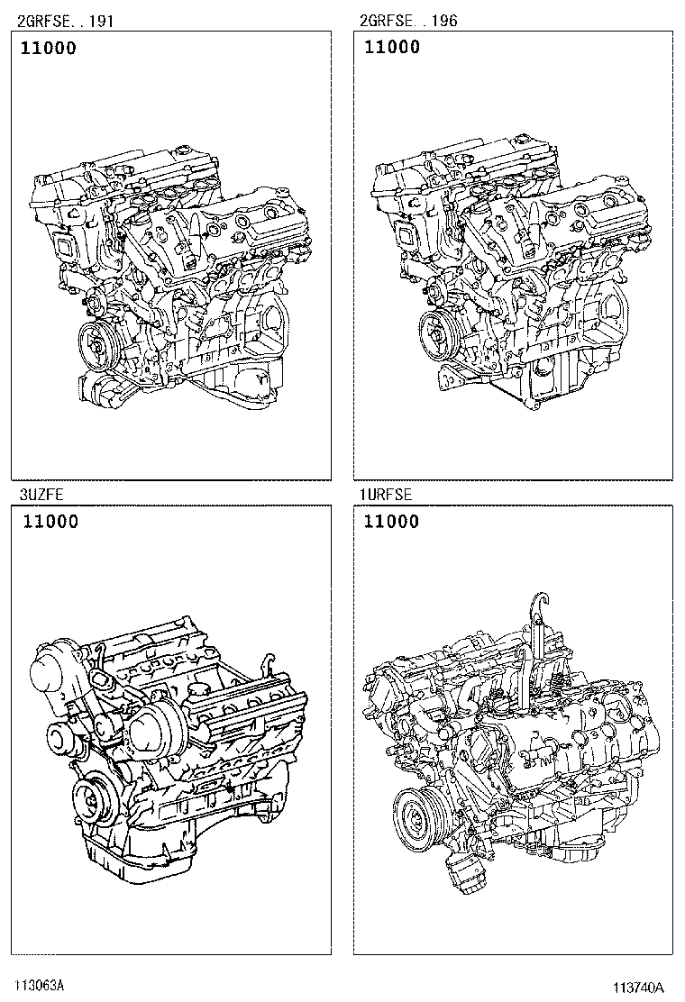  GS460 430 350 |  PARTIAL ENGINE ASSEMBLY