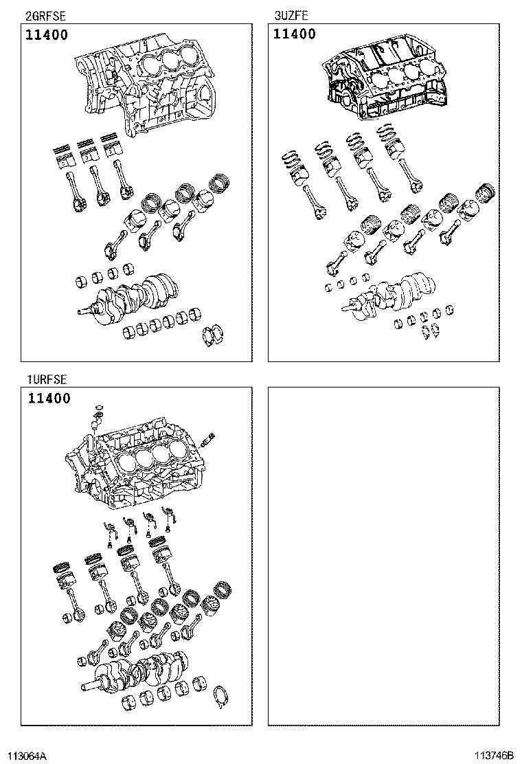  GS460 430 350 |  SHORT BLOCK ASSEMBLY