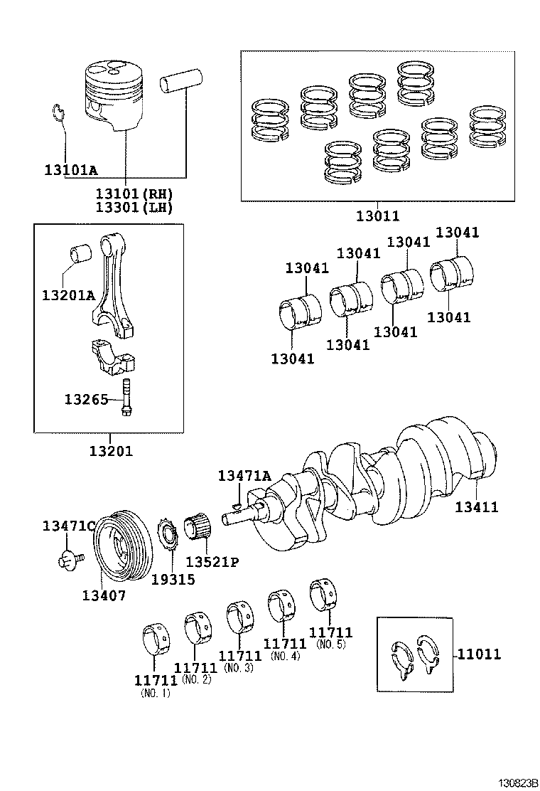  GS460 430 350 |  CRANKSHAFT PISTON