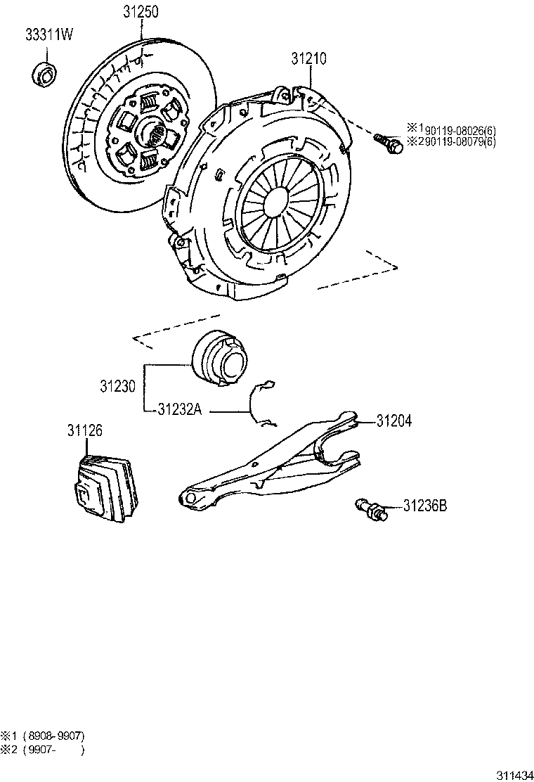  HIACE REGIUSACE |  CLUTCH RELEASE FORK