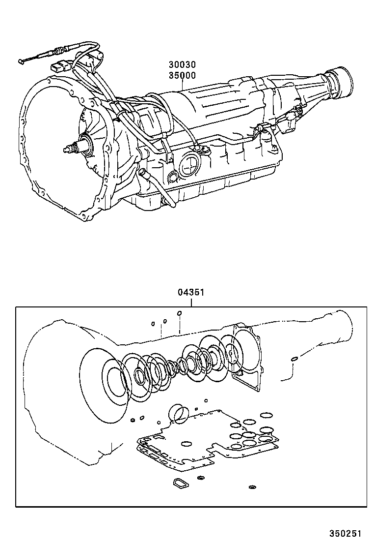  CHASER |  TRANSAXLE OR TRANSMISSION ASSY GASKET KIT ATM