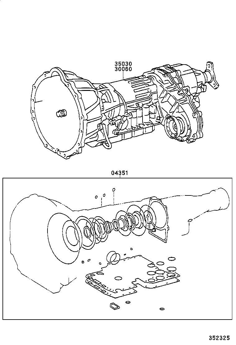  CROWN CROWN MAJESTA |  TRANSAXLE OR TRANSMISSION ASSY GASKET KIT ATM