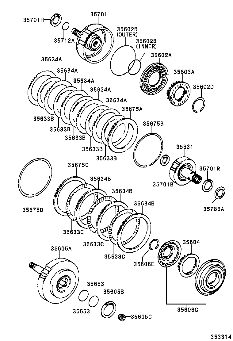  CAMRY |  BRAKE BAND MULTIPLE DISC CLUTCH ATM