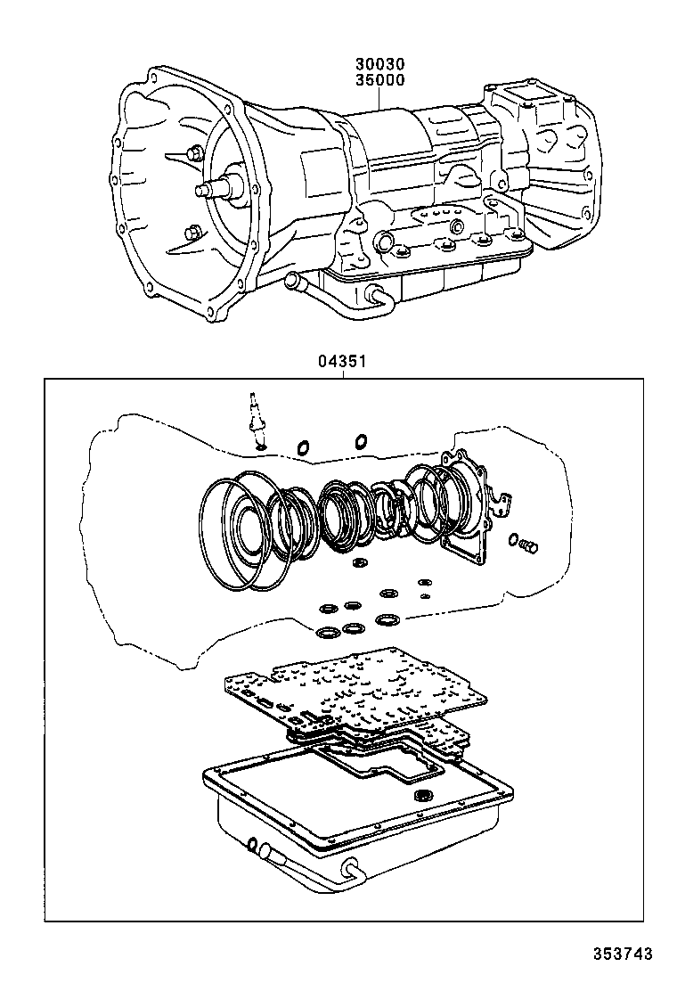  HIACE REGIUSACE |  TRANSAXLE OR TRANSMISSION ASSY GASKET KIT ATM