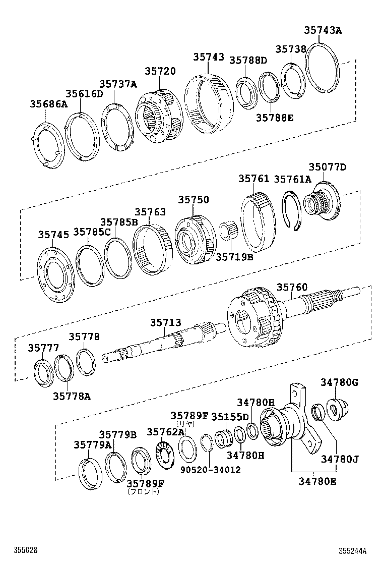  GS460 430 350 |  PLANETARY GEAR REVERSE PISTON COUNTER GEAR ATM