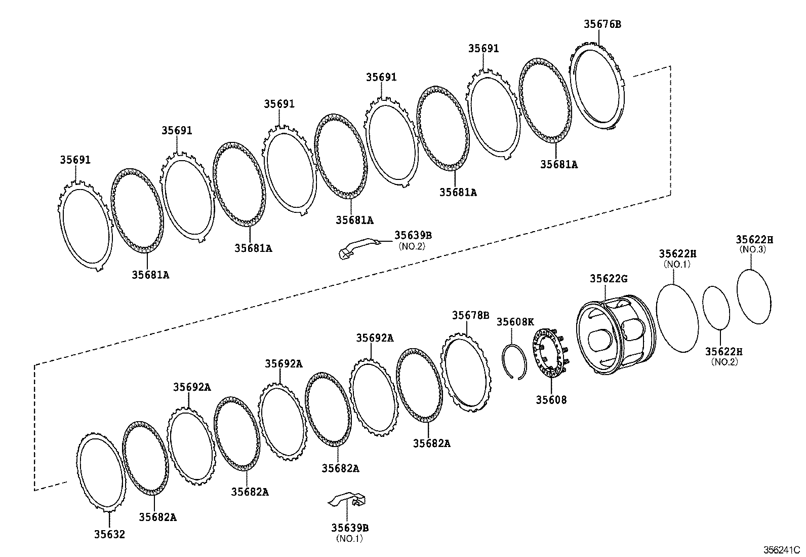  GS460 430 350 |  CENTER SUPPORT PLANETARY SUN GEAR ATM