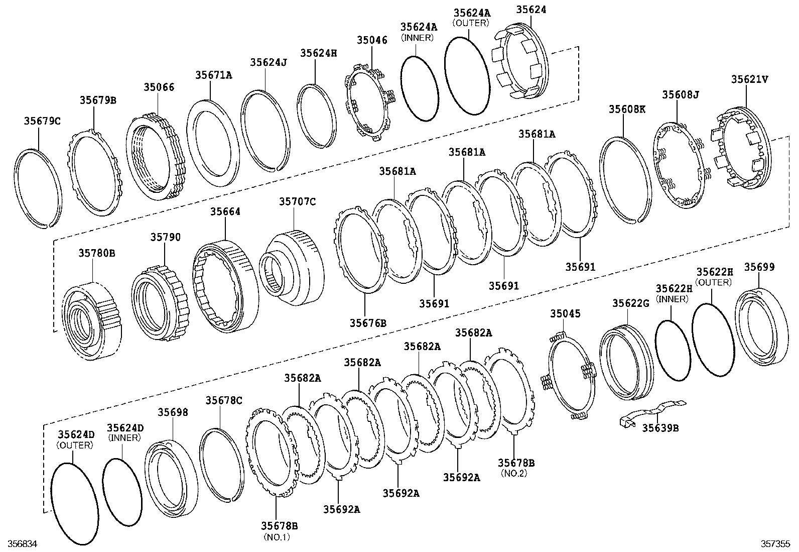  GS460 430 350 |  CENTER SUPPORT PLANETARY SUN GEAR ATM