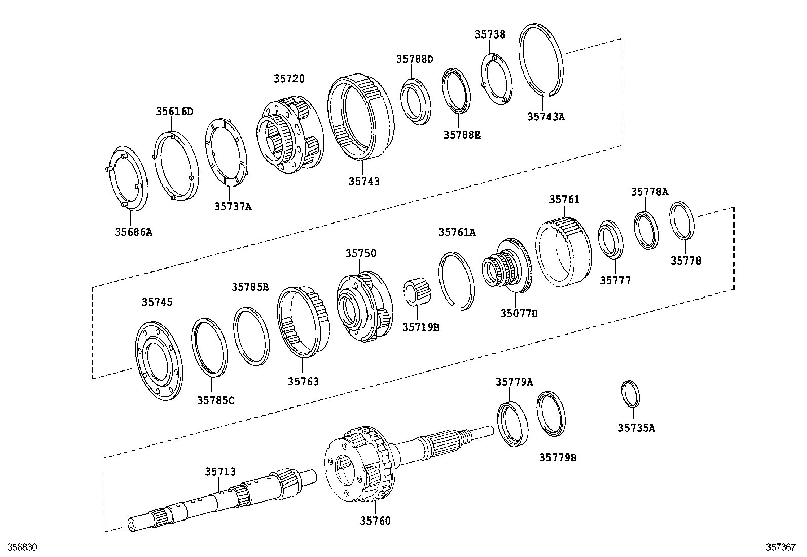  GS460 430 350 |  PLANETARY GEAR REVERSE PISTON COUNTER GEAR ATM