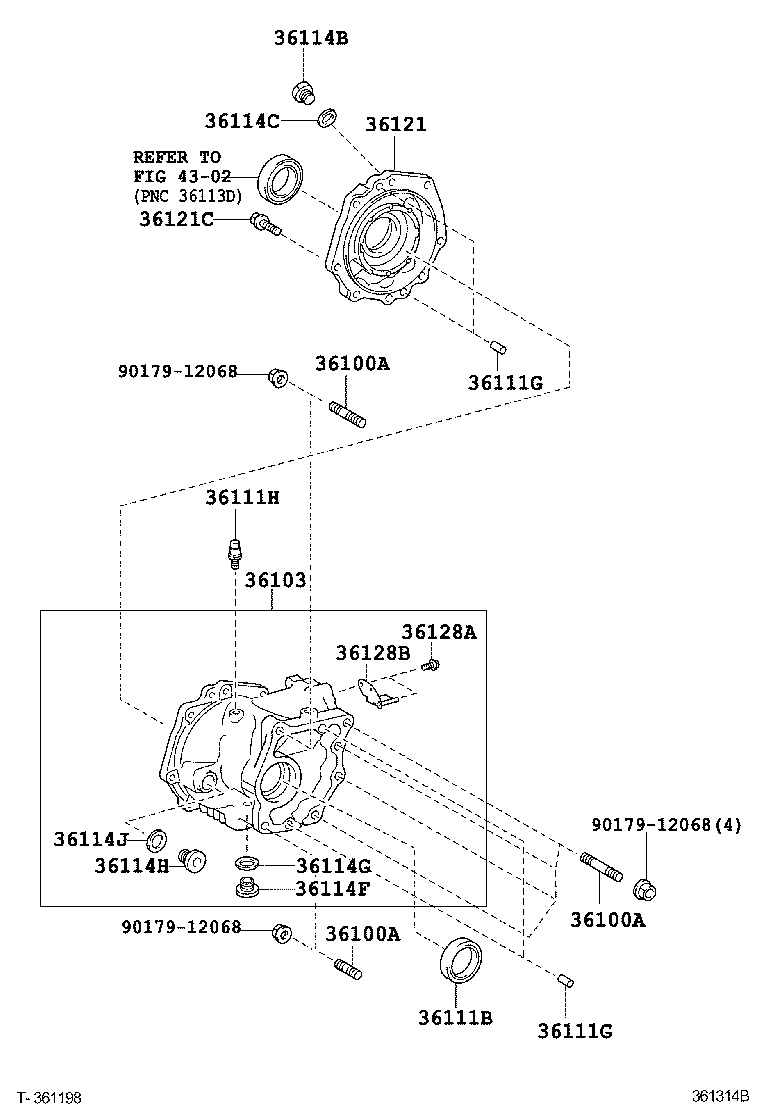  AURIS |  TRANSFER CASE EXTENSION HOUSING