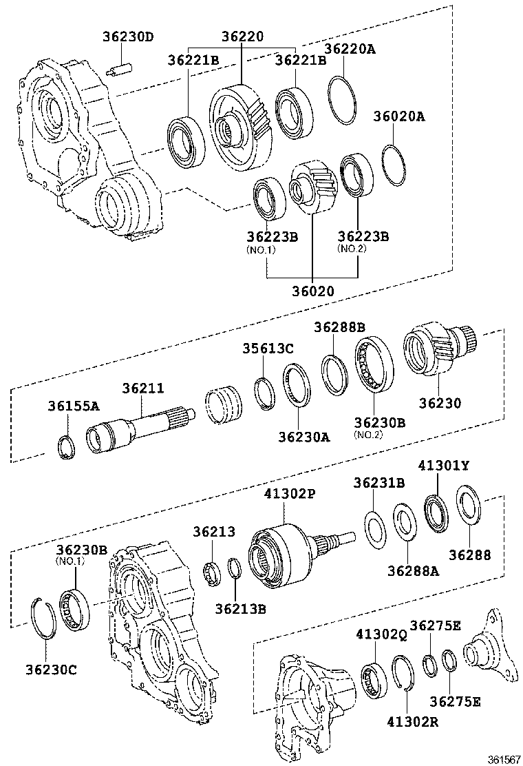  LS460 460L |  TRANSFER GEAR