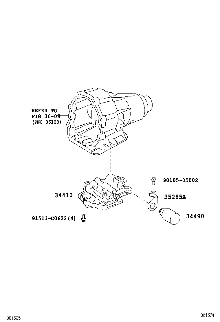  GS460 430 350 |  TRANSFER VALVE BODY VALVE LEVER