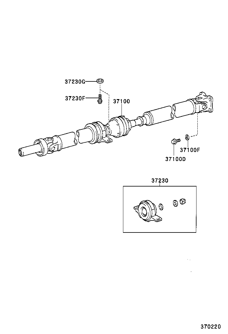  COROLLA SPACIO |  PROPELLER SHAFT UNIVERSAL JOINT